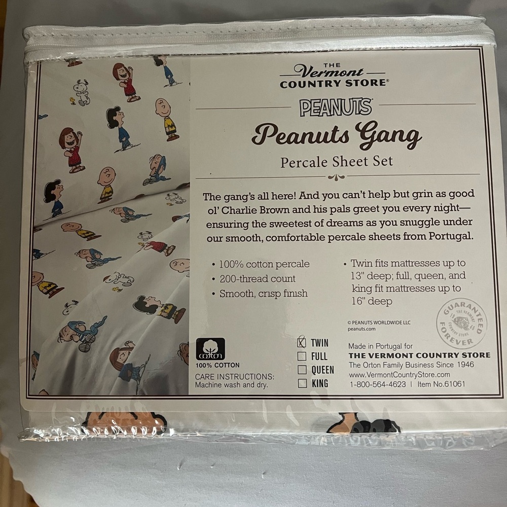 Peanuts Gang Cotton Percale Sheet Set